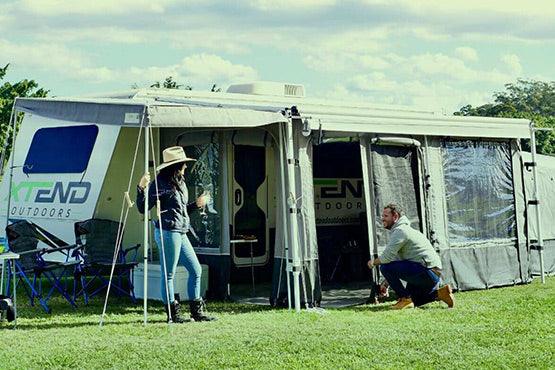 Install an Annexe, MSA Fridge Slide, And Upgrade to Electric Brakes with one visit from a technician - Xtend Outdoors