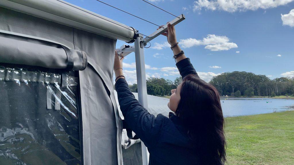 How to Install a Caravan Awning Clothesline - Xtend Outdoors